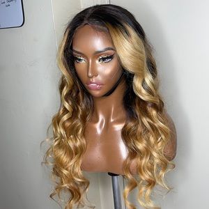 28” ombré frontal wig
